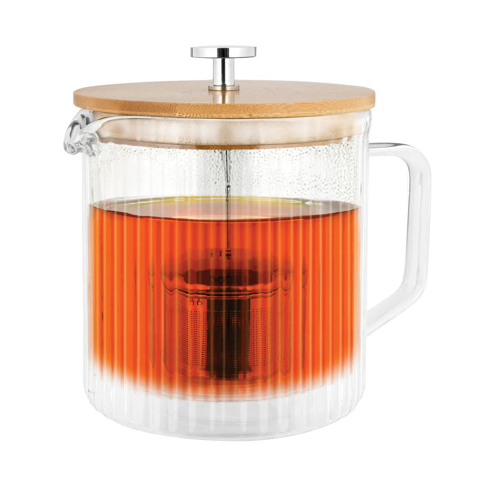 Avanti – Rigato Double Wall Glass Teapot – 950ml