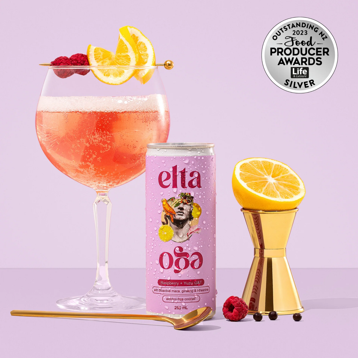 Elta Ego - Raspberry + Yuzu G&T - 4 Pack