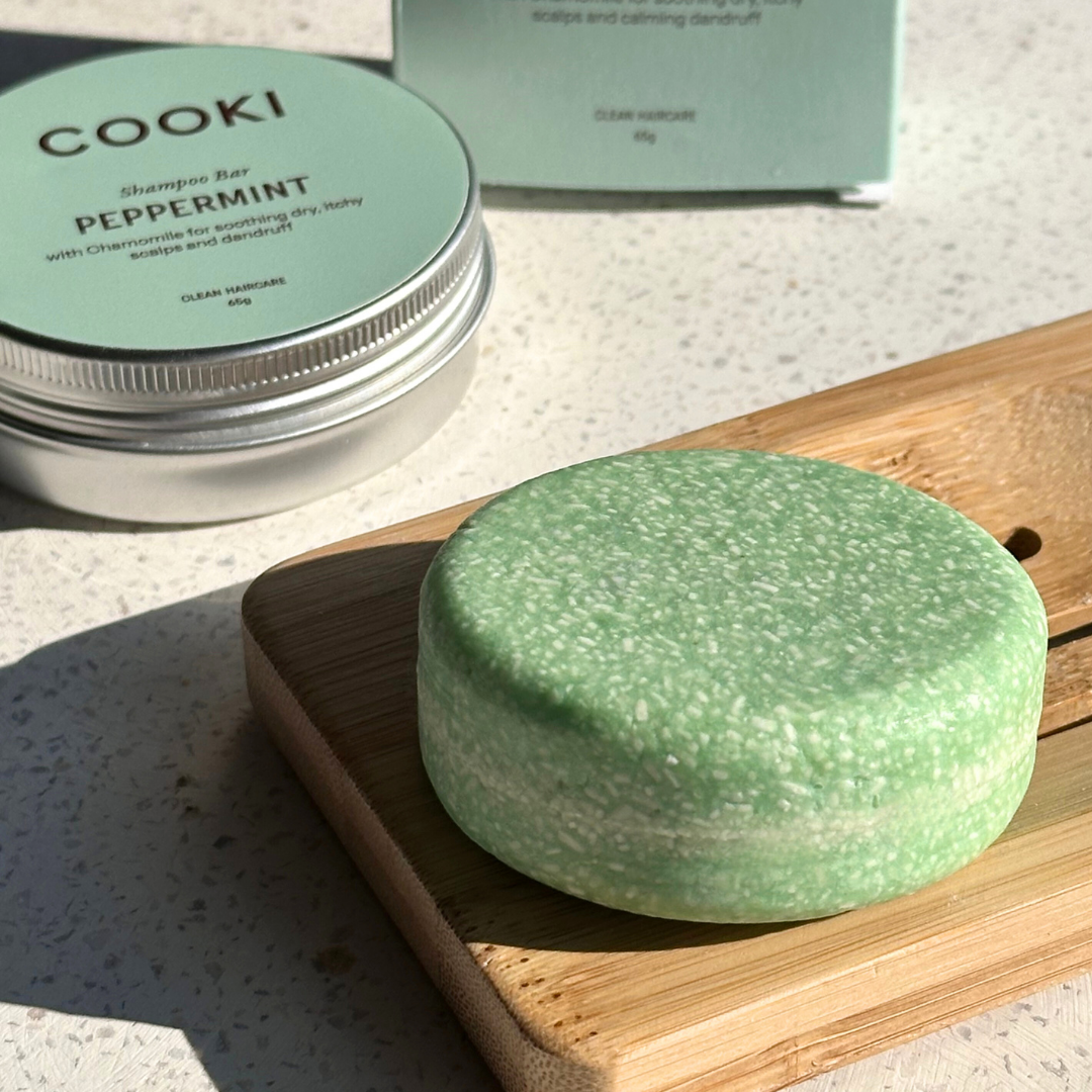 Cooki - Peppermint Shampoo Bar - For Dry, Flaky or Itchy Scalps