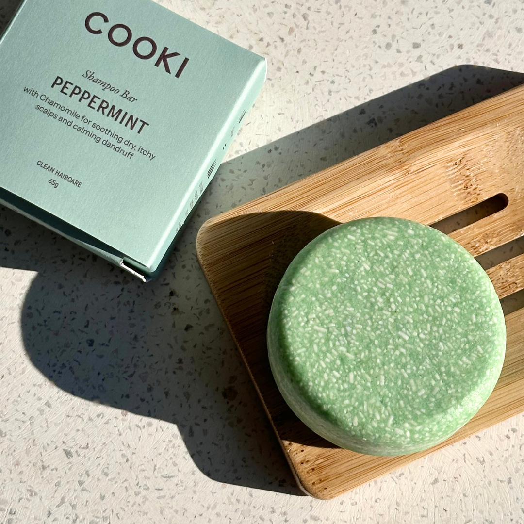 Cooki - Peppermint Shampoo Bar - For Dry, Flaky or Itchy Scalps