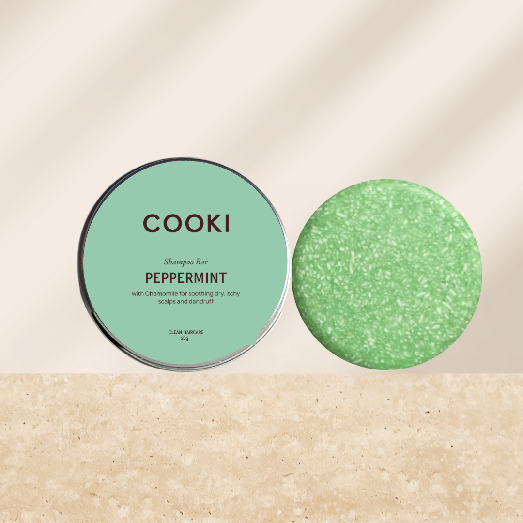 Cooki - Peppermint Shampoo Bar - For Dry, Flaky or Itchy Scalps