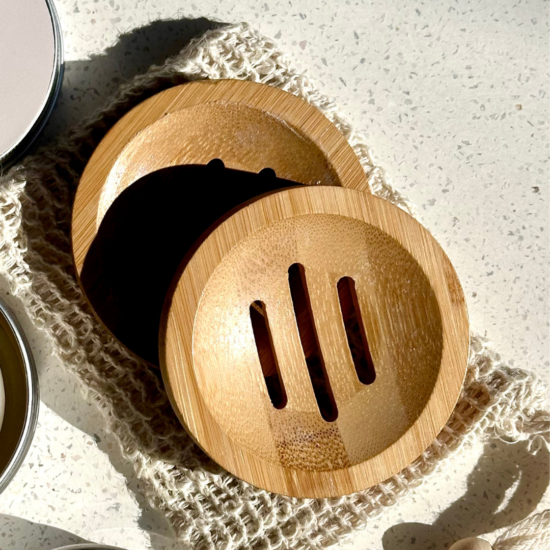Cooki - Round Bamboo Bar Drainer Dish
