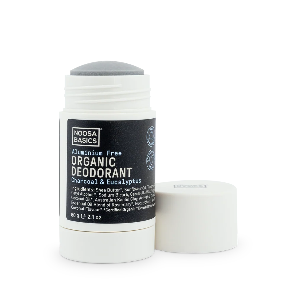 Noosa Basics Organic Deodorant Stick 60g – Activated Charcoal