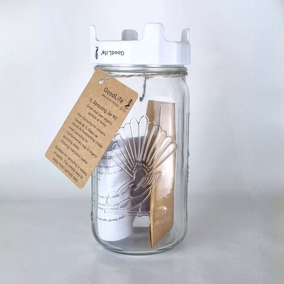 Goodlife - Sprouting Jar Kit 1 Litre**
