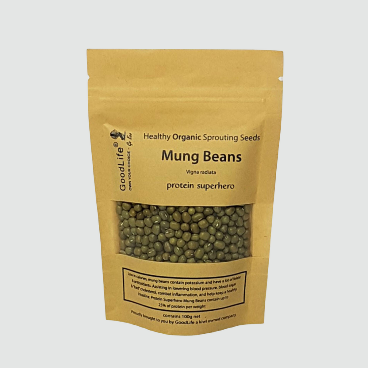 Goodlife - Sprouting Seeds - Mung Beans 100grm