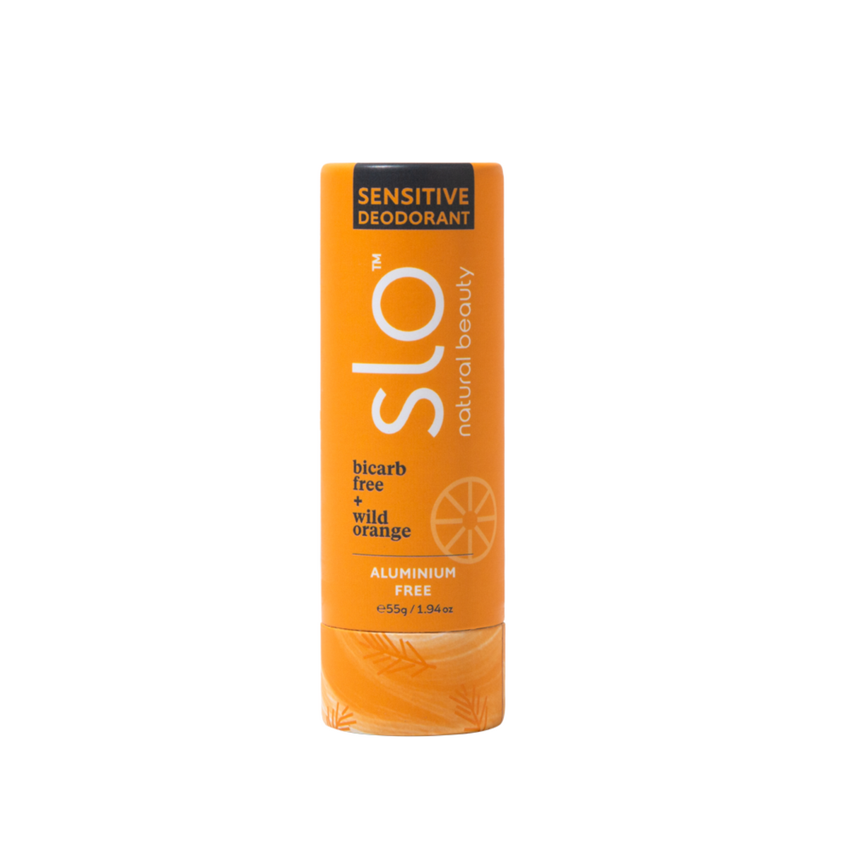 Slo Natural Deodorant - Bicarb Free + Sensitive Wild Orange
