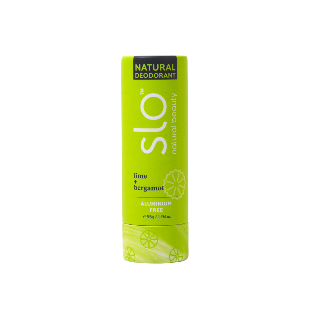 Slo Natural Deodorant - Lime + Bergamot