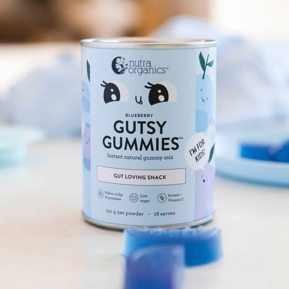 Nutra Organics - Gutsy Gummies - Blueberry