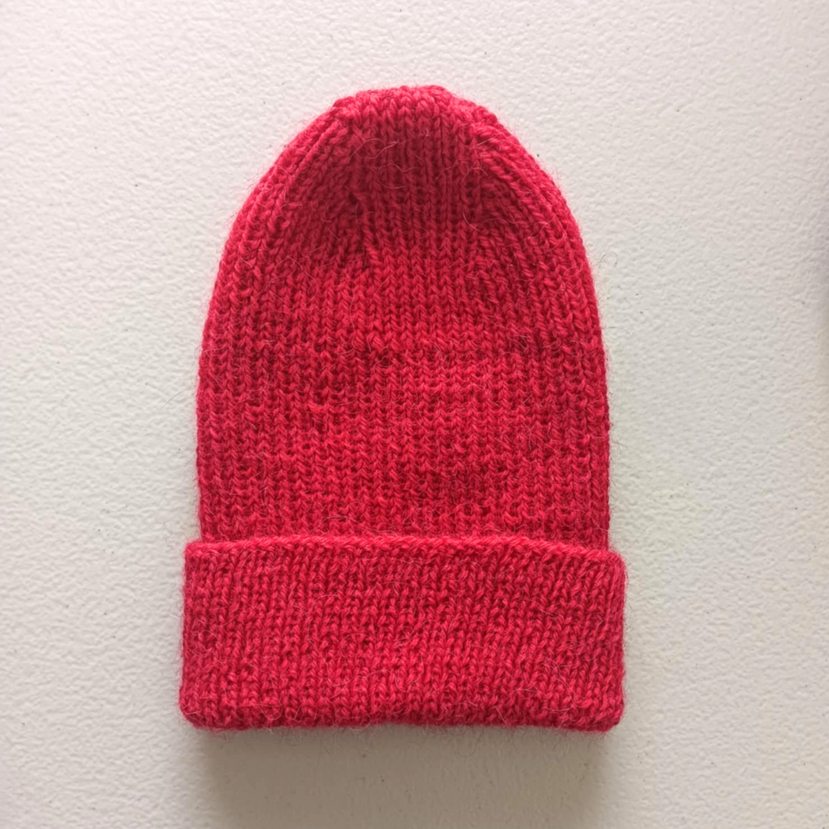 Adult Merino and Alpaca Hat - Hot Pink