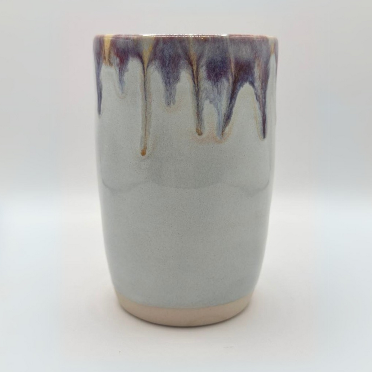 Mudhut Potters Wellington - Amethyst Drip Tumbler - 12oz