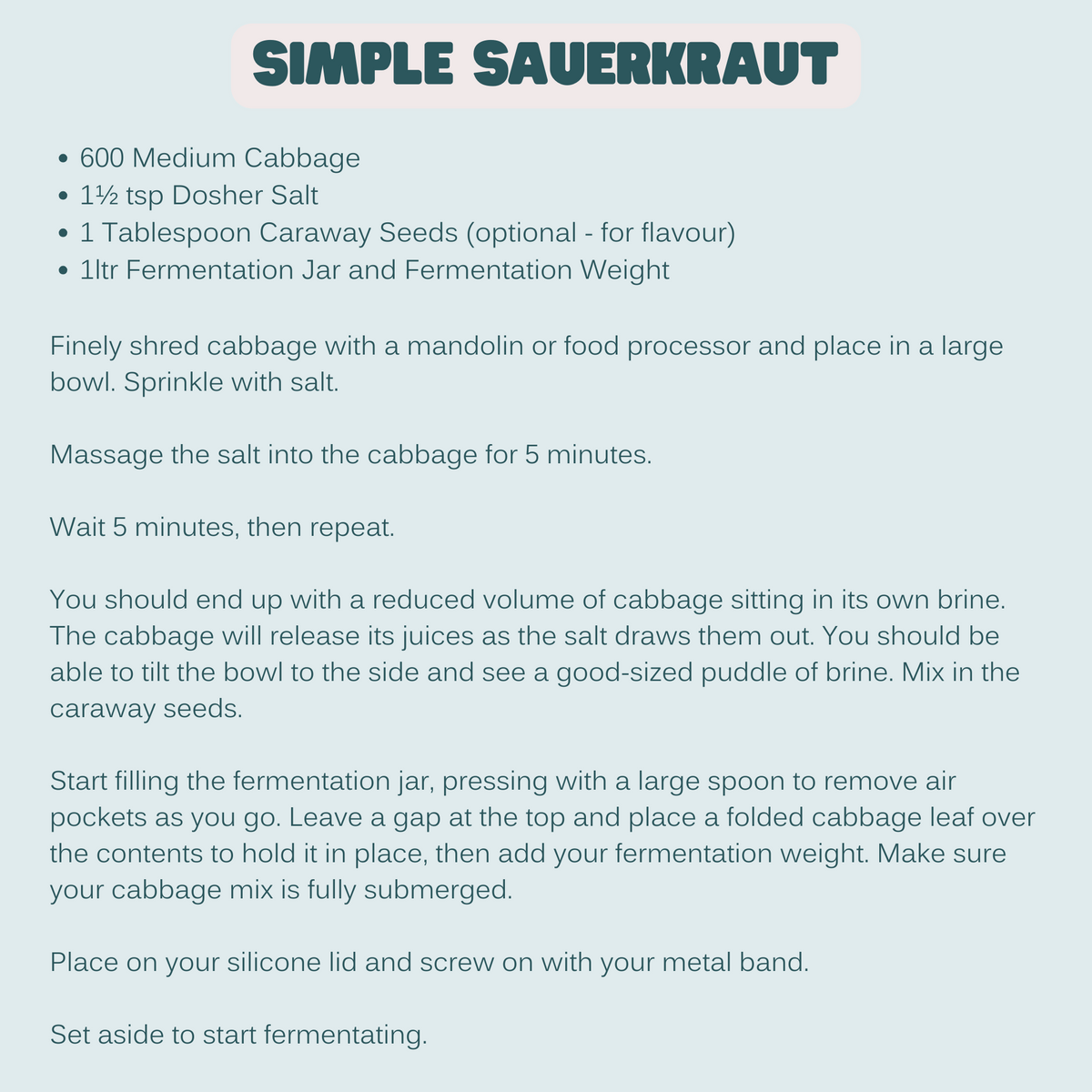 Goodlife - Fermentation Jar Kits