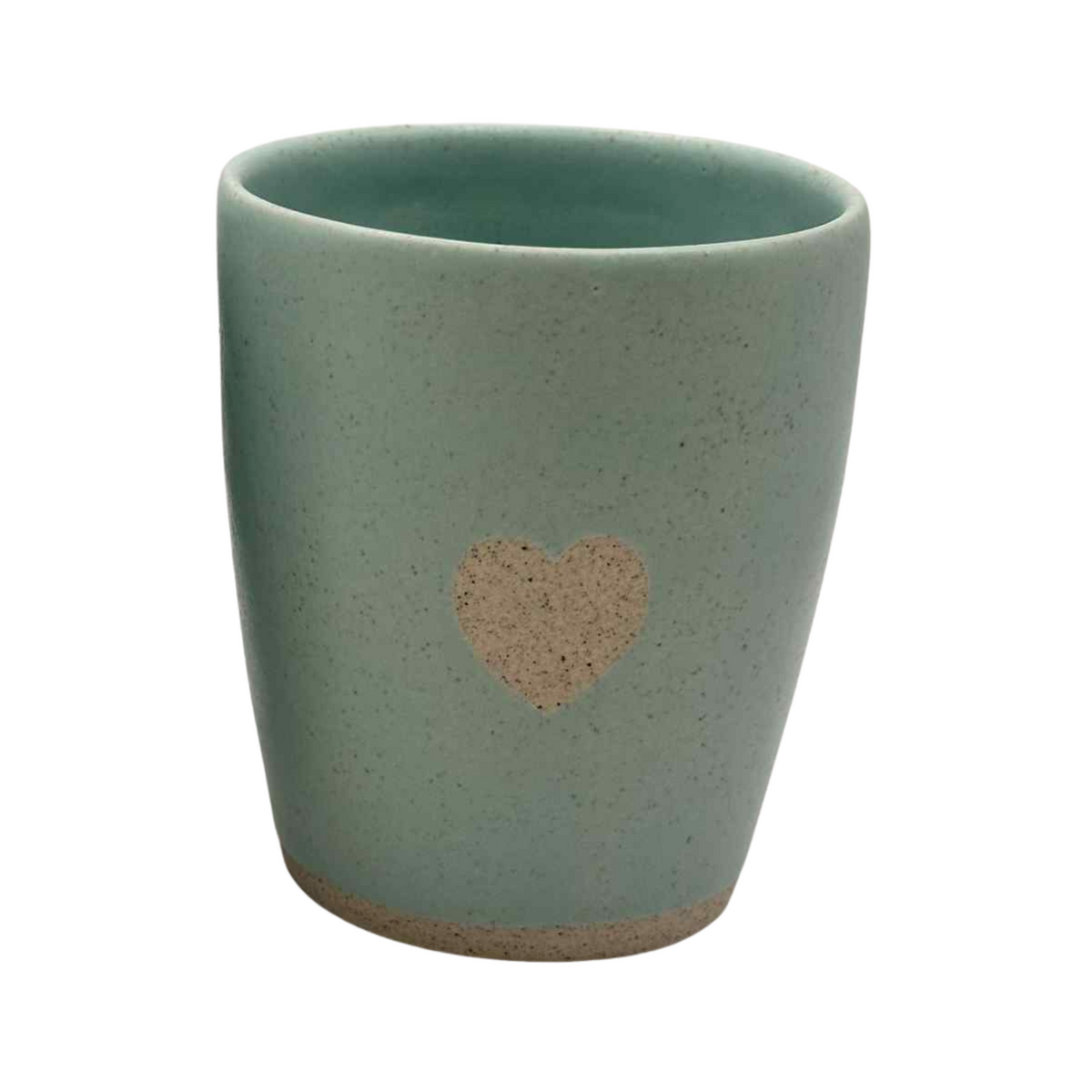 NEW: Mudhut Potters Wellington - Heart Tumbler Blue - 8oz