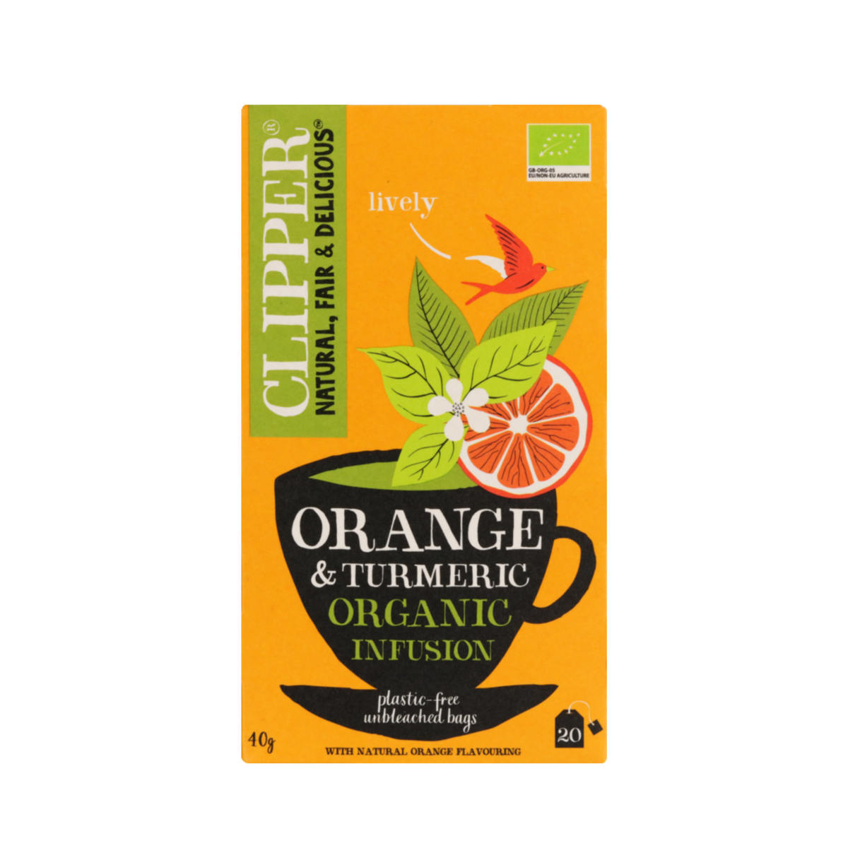 Clipper - Organic Orange and Tumeric Herbal Tea