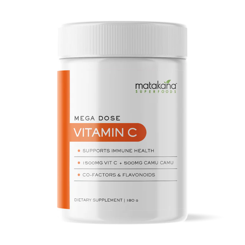 Matakana SuperFoods Mega Dose Vitamin C | High Strength Immune Support Powder - NEW