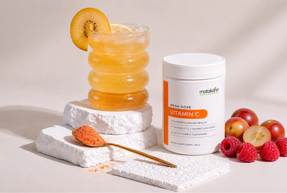 Matakana SuperFoods Mega Dose Vitamin C | High Strength Immune Support Powder - NEW
