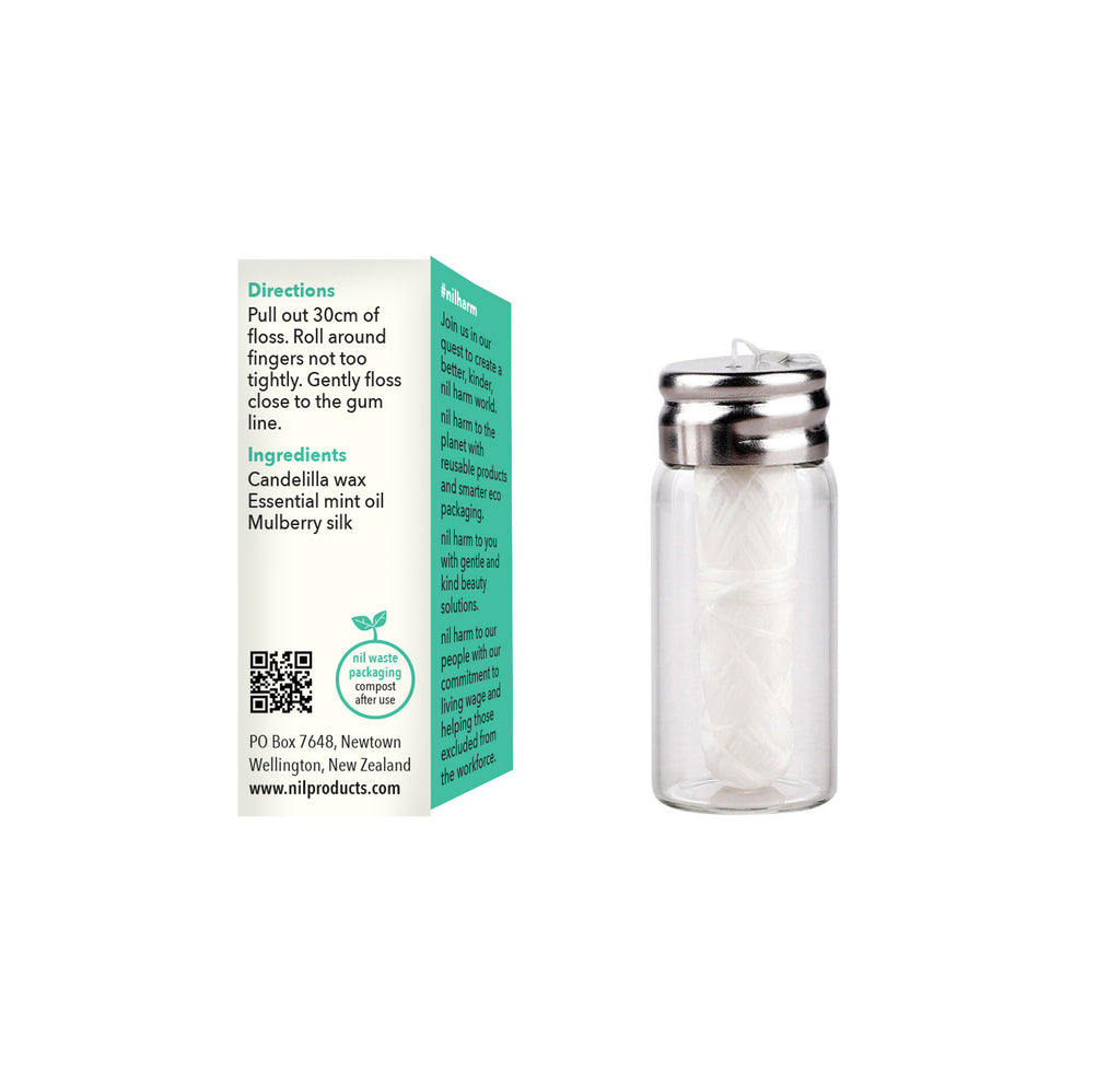 Eco Tooth Floss - Silk packaging back