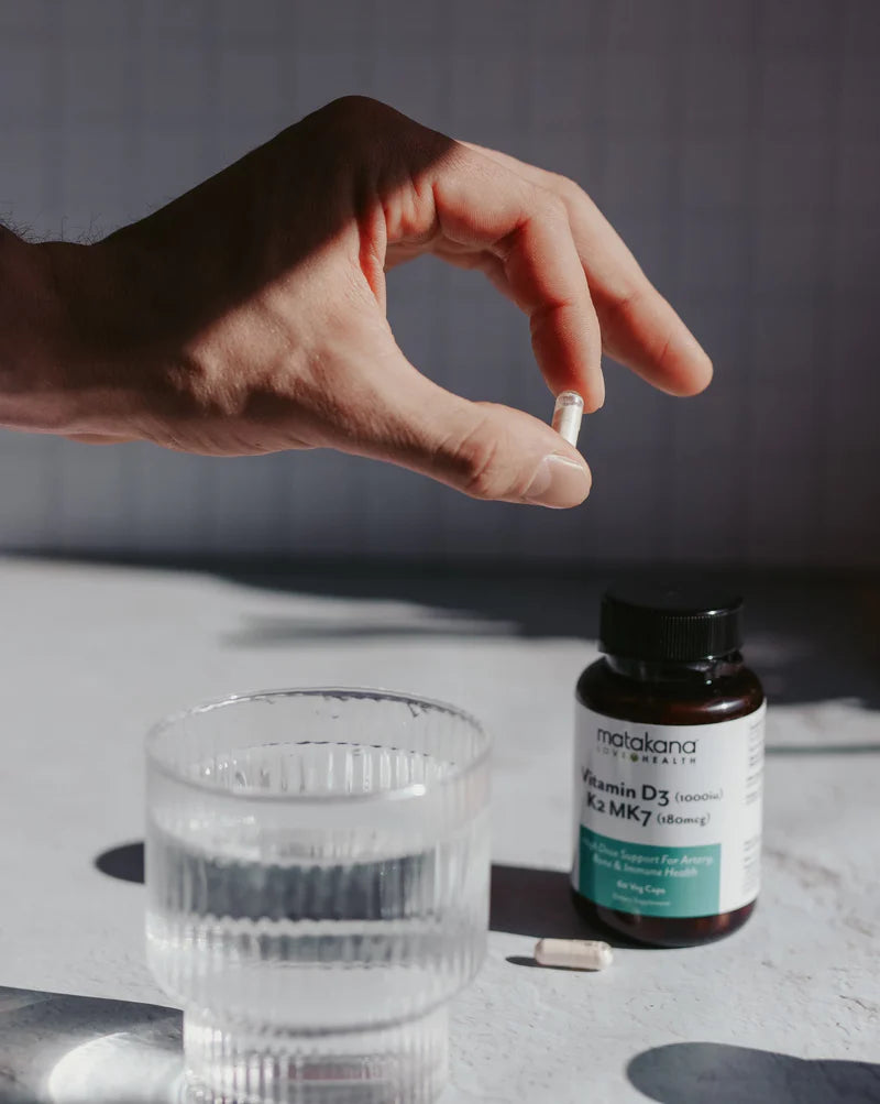 Matakana SuperFoods Vitamin D3 + K2 MK7 | Bone & Immune Health Support