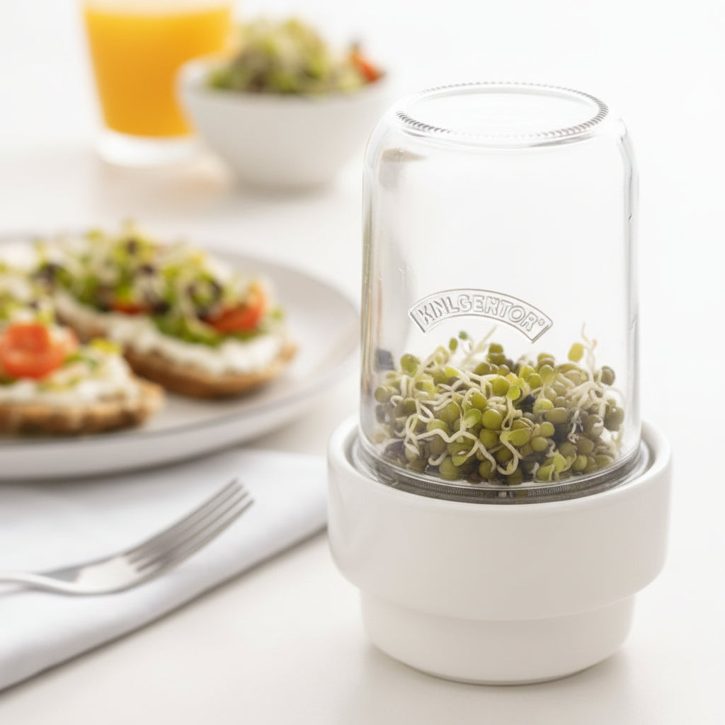 Kilner Sprouting Set 500ml – Grow Fresh Organic Sprouts at Home