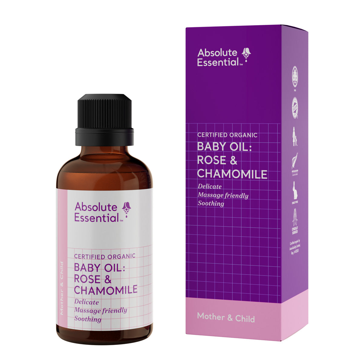 Absolute Essential  - Baby Oil: Rose &amp; Chamomile