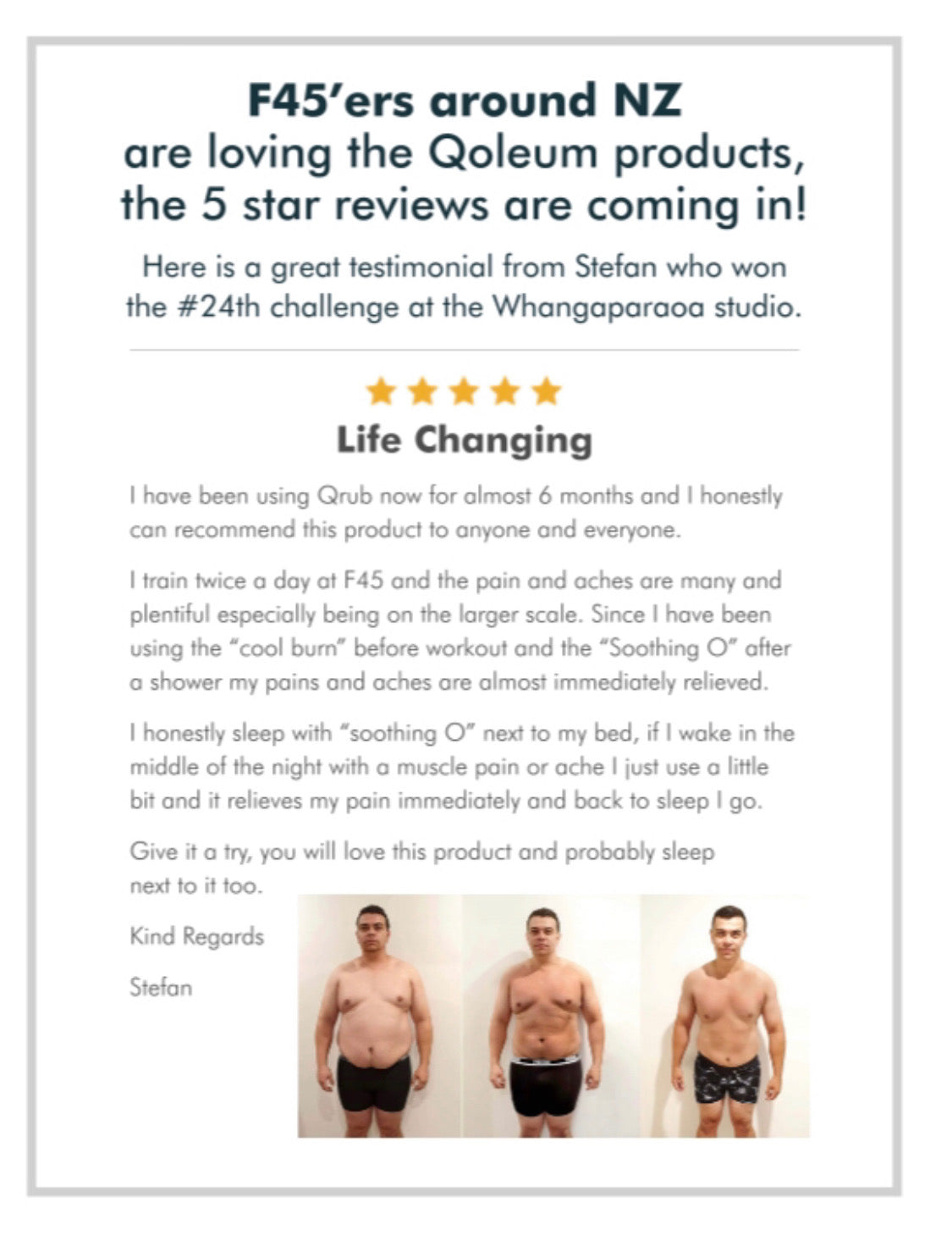 Qoleum - Qrub - Organic Muscle Rub