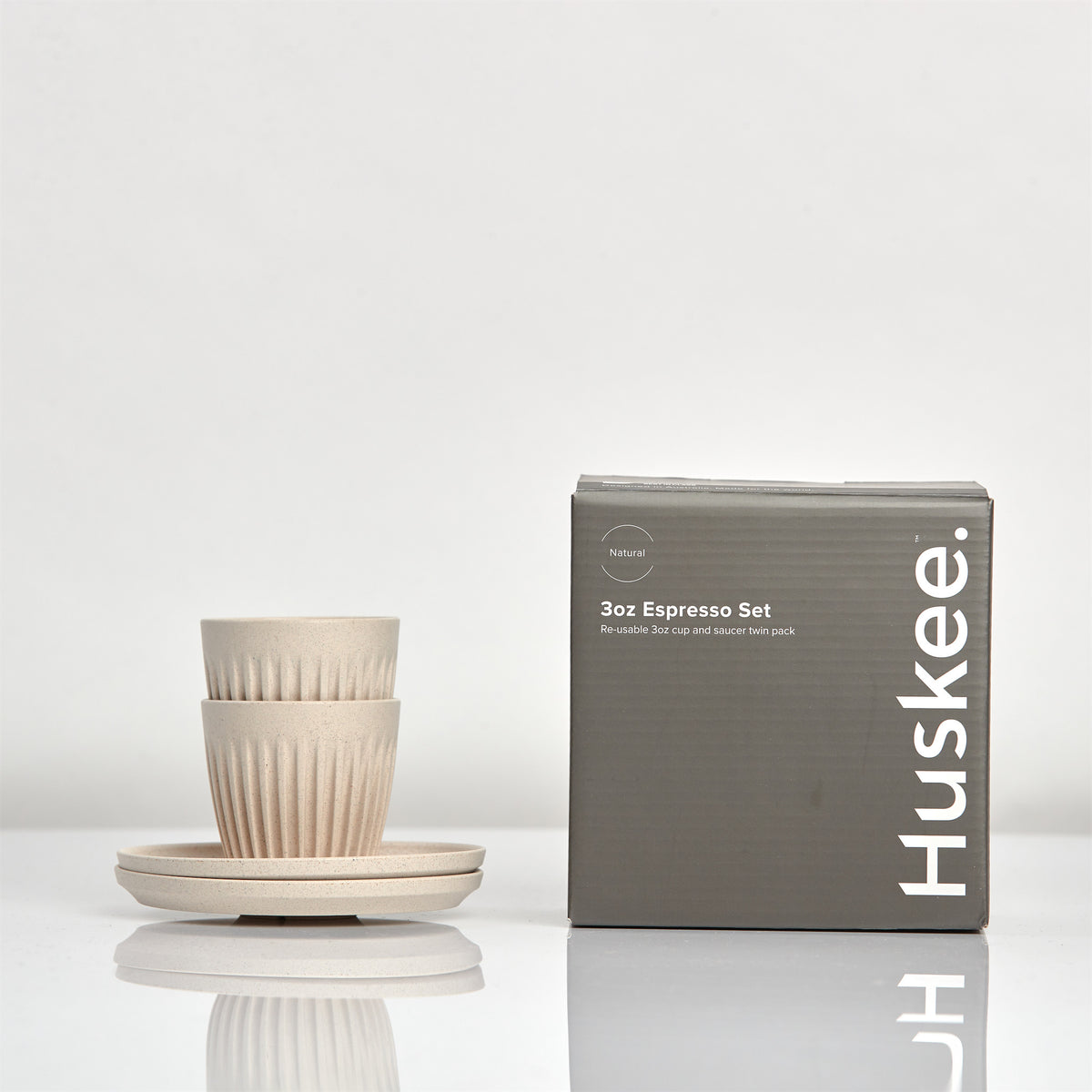 Huskee Cup - Set of 2 - Natural - 3oz