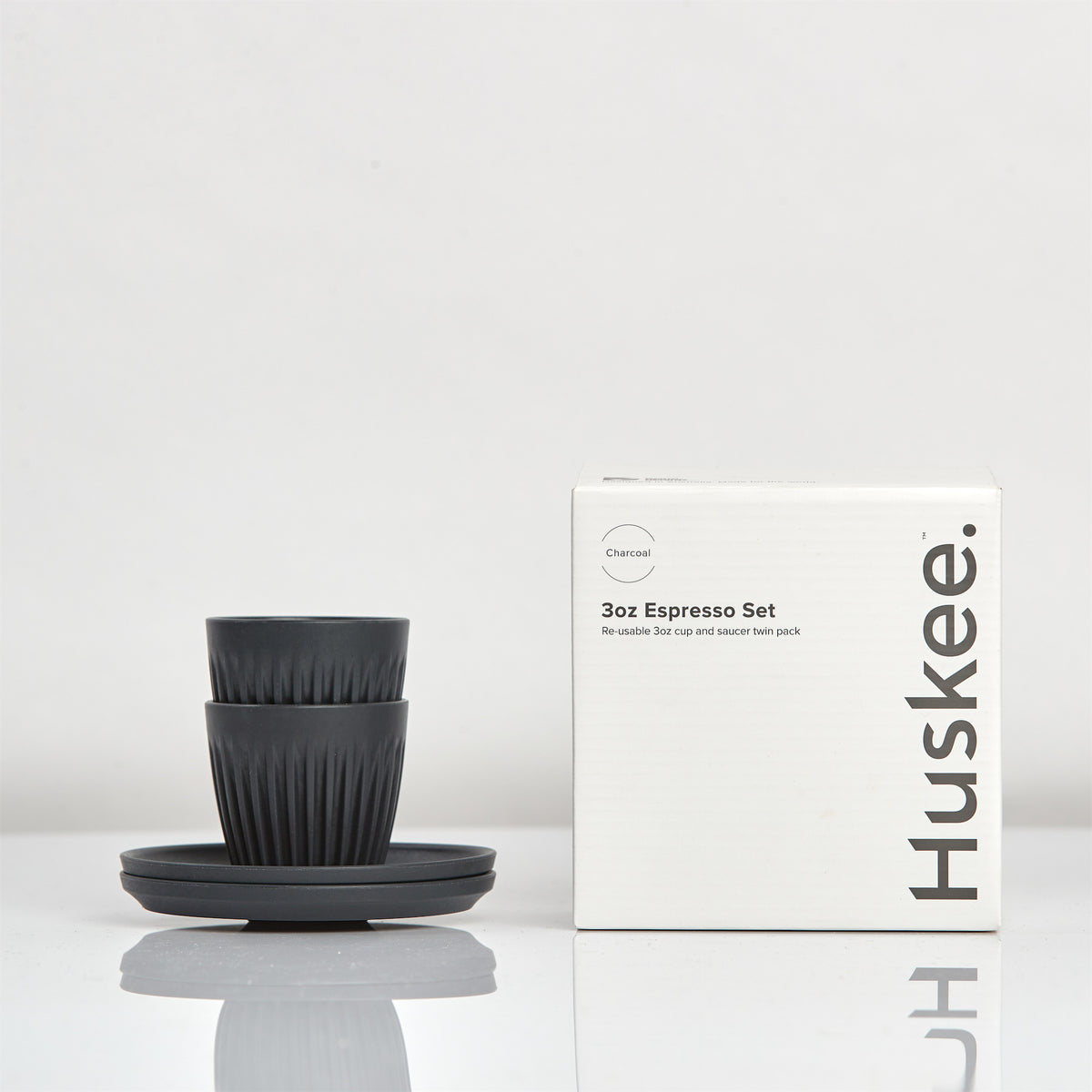 Huskee Cup - Set of 2 - Charcoal - 3oz