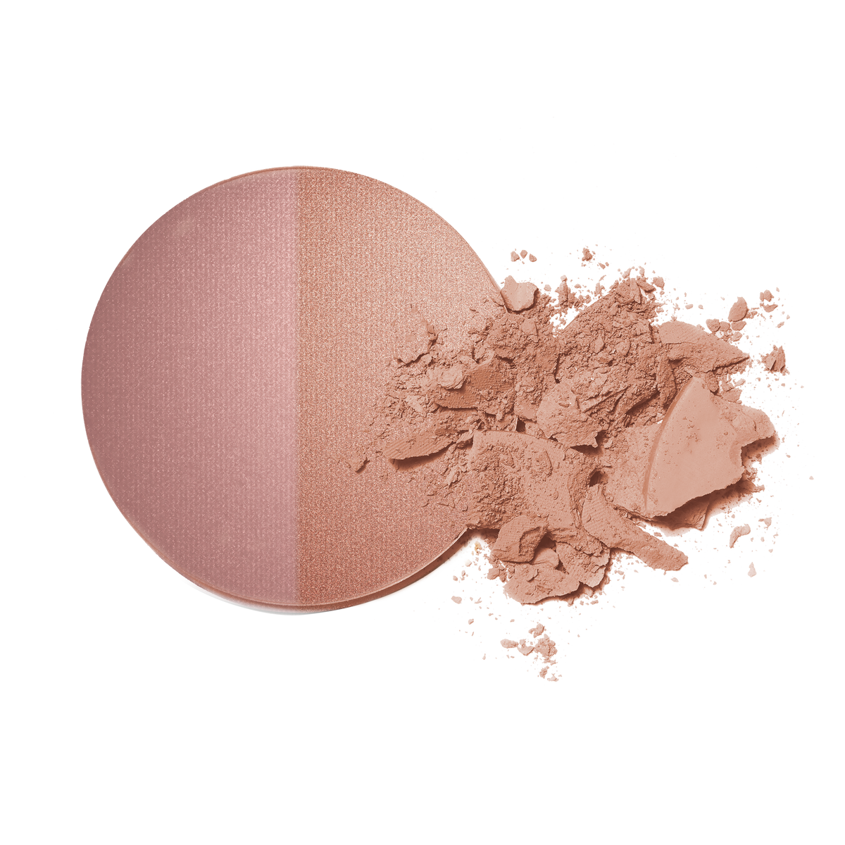 Inika Make up - Baked Mineral Blush Duo - Burnt Peach