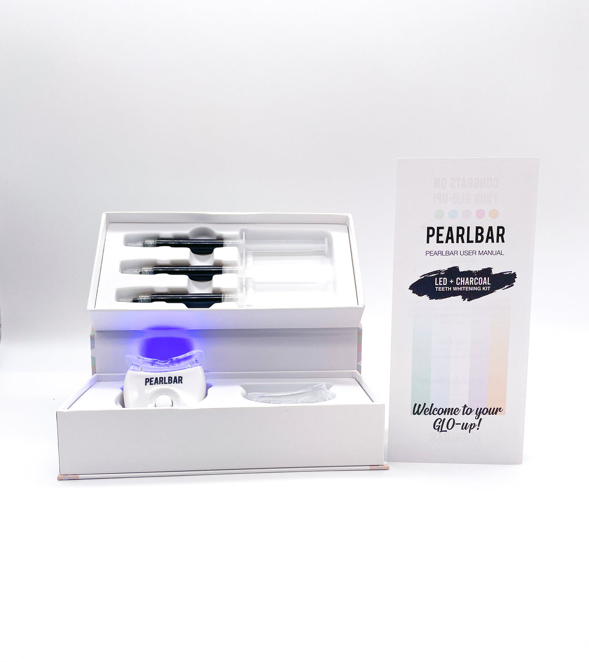 Pearlbar - LED + Charcoal Teeth Whitening Kit