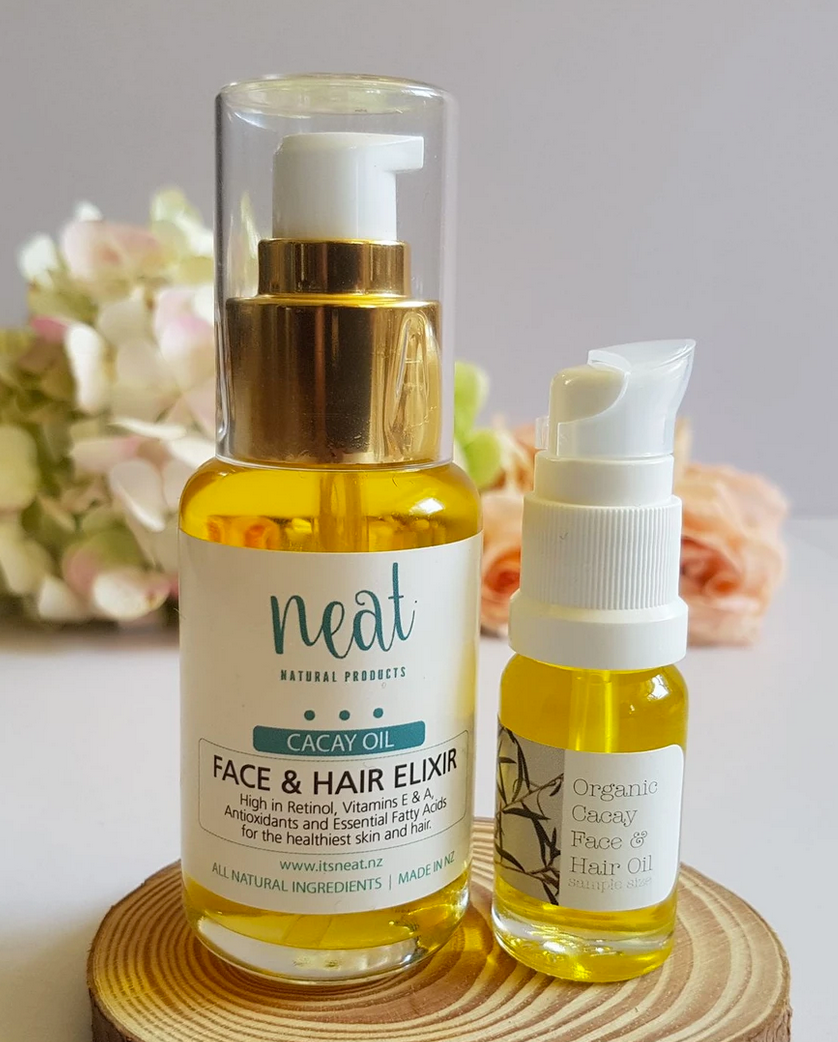 Neat - Organic Cacay Face and Hair Oil - 50ml Glass Pump