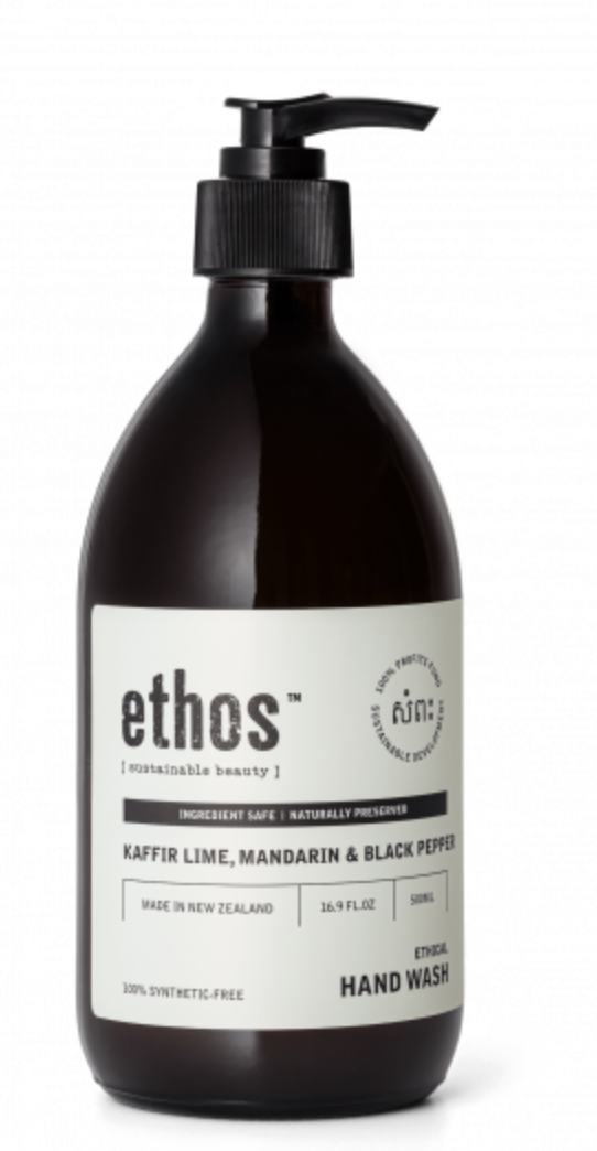 Ethos - Natural Handwash - Kaffir Lime, Mandarin &amp;amp; Black Pepper