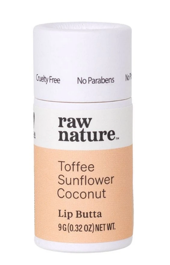 Raw Nature Natural Lip Balm (Butta) - Toffee Sunflower &amp; Coconut