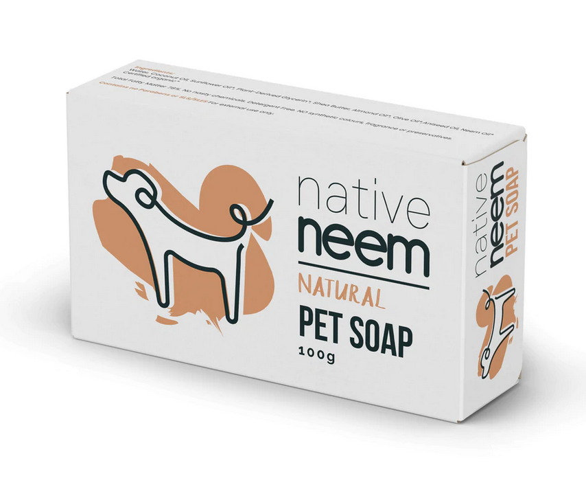 Green Trading - Organic Neem Pet Soap Bar - Natural - 100g