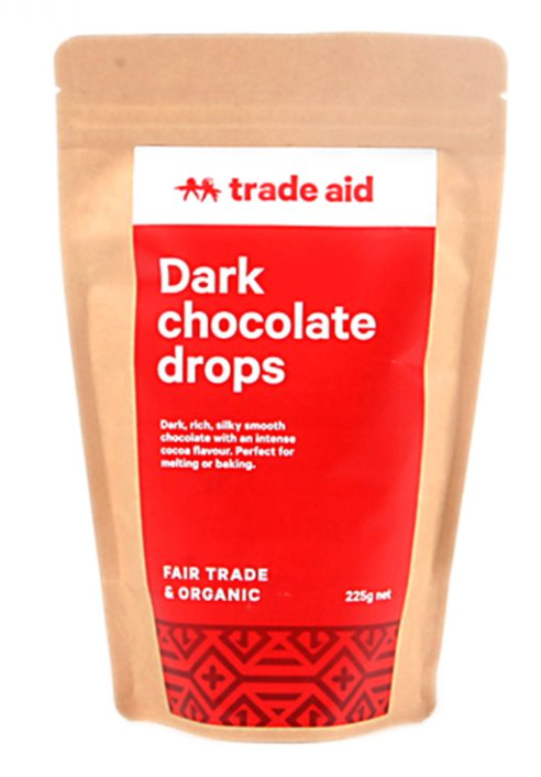 Trade Aid - Organic 55% dark chocolate drops – 225g