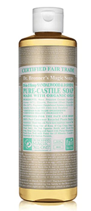 Dr Bronner’s Sandalwood & Jasmine Liquid Castile Soap