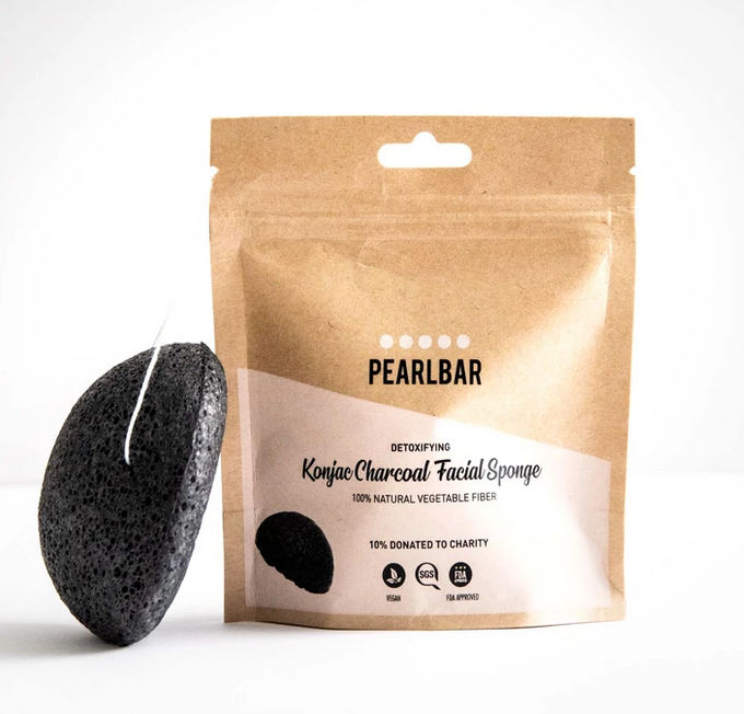 Pearlbar - Konjac &amp; Charcoal Facial Sponge