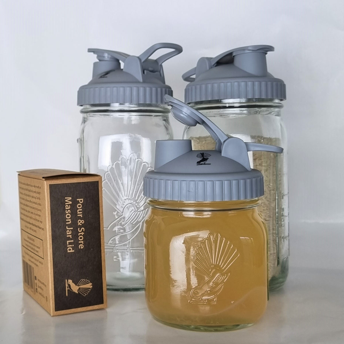 Goodlife - Pour & Store Mason Jar Lid - 1 Lid
