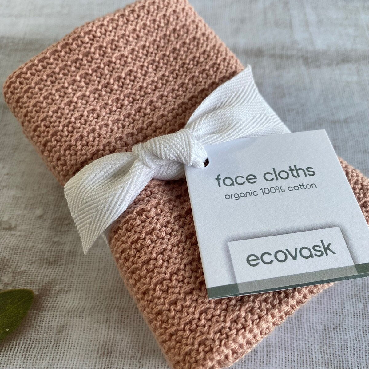 Ecovask - Face cloths 2pk - Demi Pink