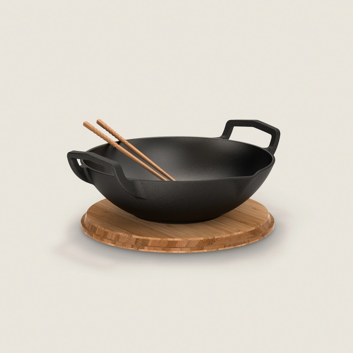 NEW: Ironclad Co - Cast Iron Takumi Wok Set - 31cm