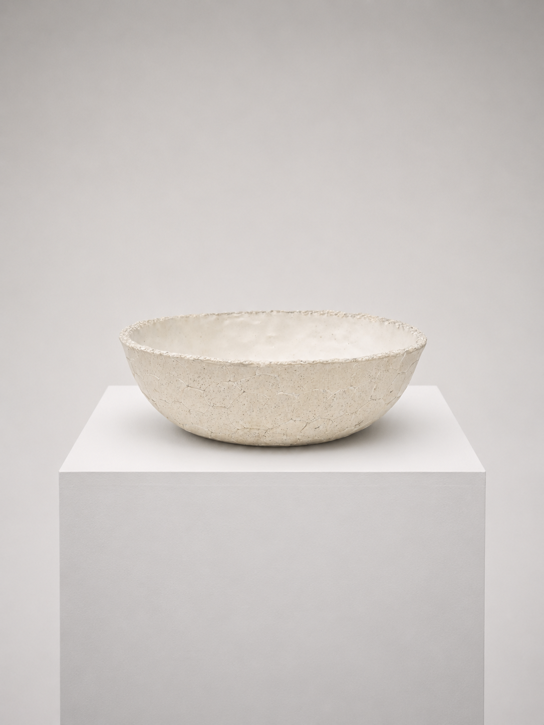 Large Pebble Clay Bowl - Off white