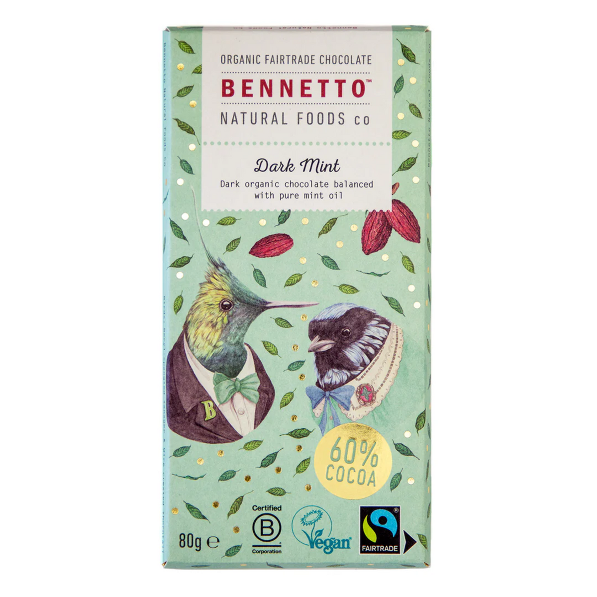 Bennetto - Dark Mint Caramel Bar - 80g