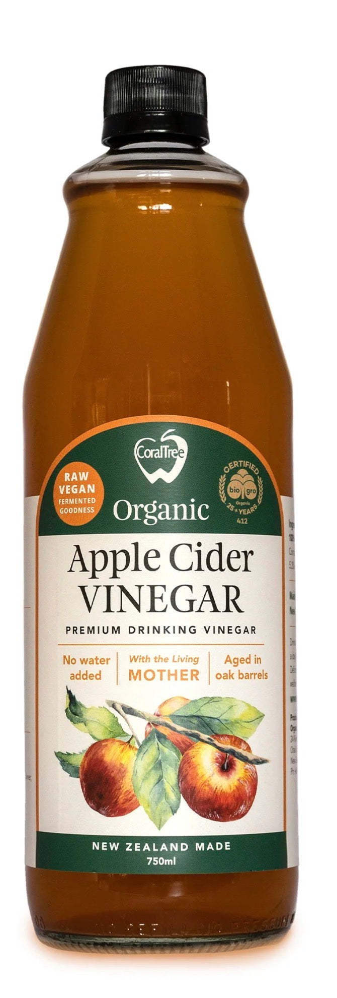 CoralTree - Organic Apple Cider Vinegar - 750ml
