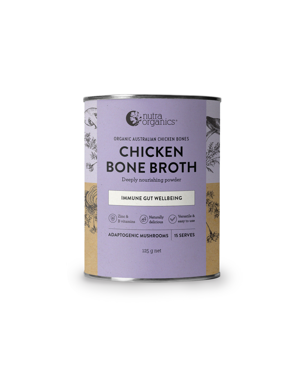 Nutra Organics - Chicken Bone Broth: Mushroom