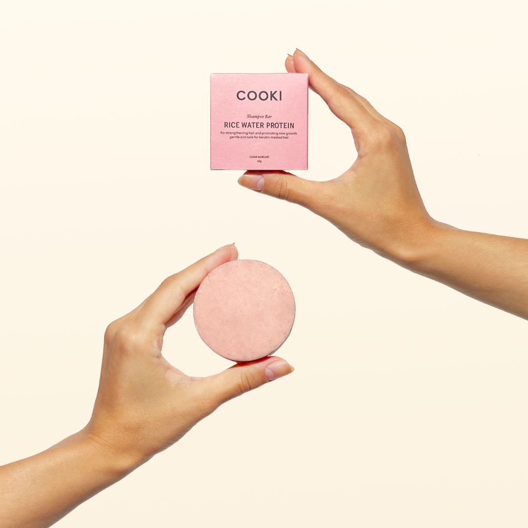 Cooki - Rice Water Protein Shampoo Bar - For Strengthening Hair and Promoting New Growth