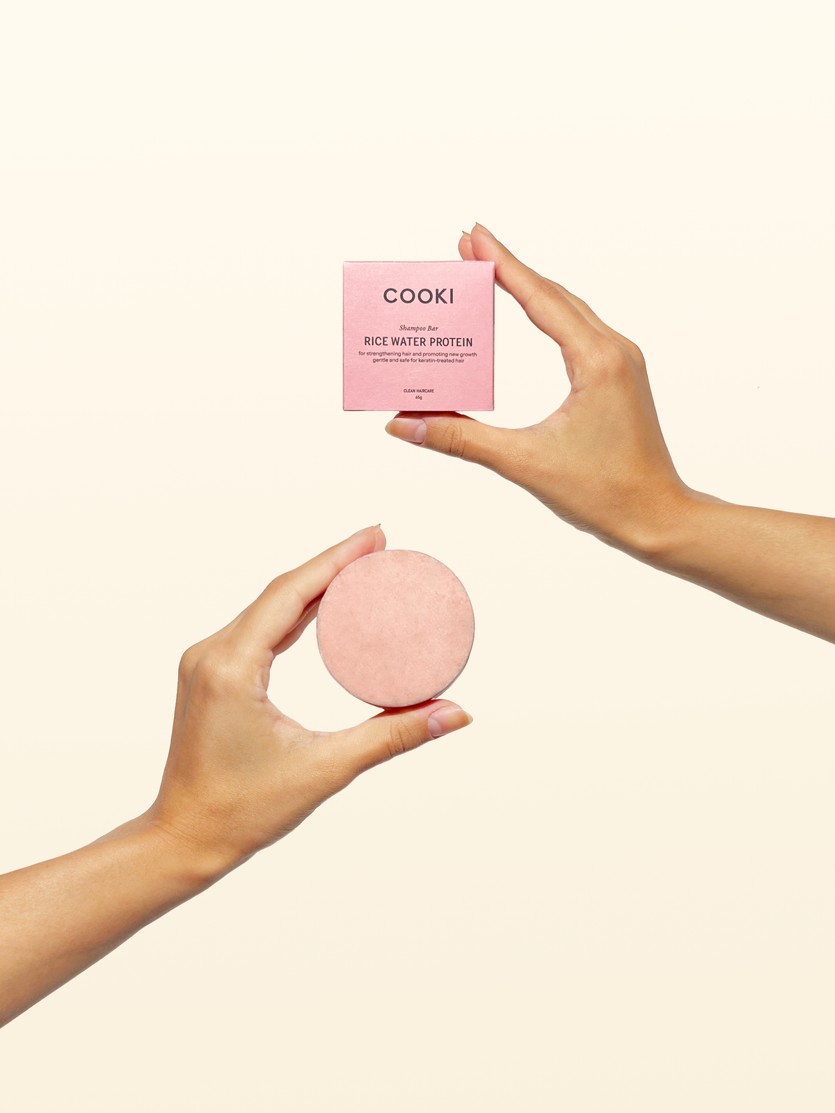 Cooki - Rice Water Protein Shampoo Bar - For Strengthening Hair and Promoting New Growth