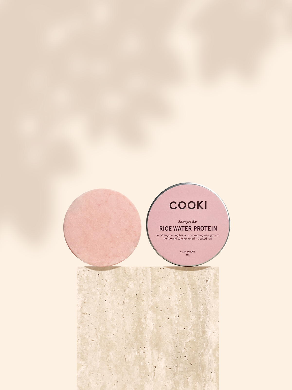 Cooki - Rice Water Protein Shampoo Bar - For Strengthening Hair and Promoting New Growth