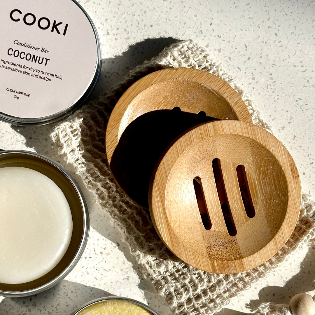 Cooki - Round Bamboo Bar Drainer Dish
