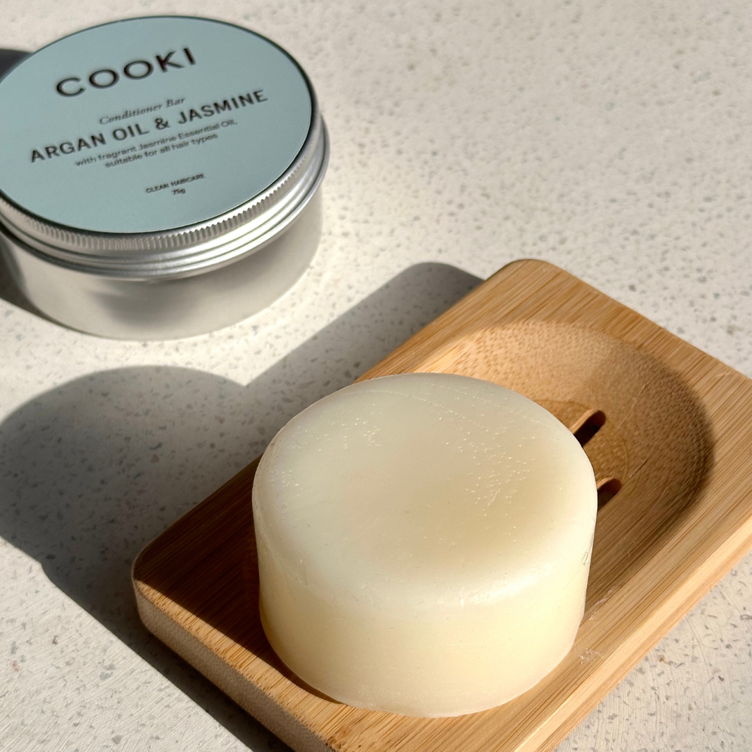 Cooki - Argan Oil & Jasmine Conditioner Bar - For All Hair Types