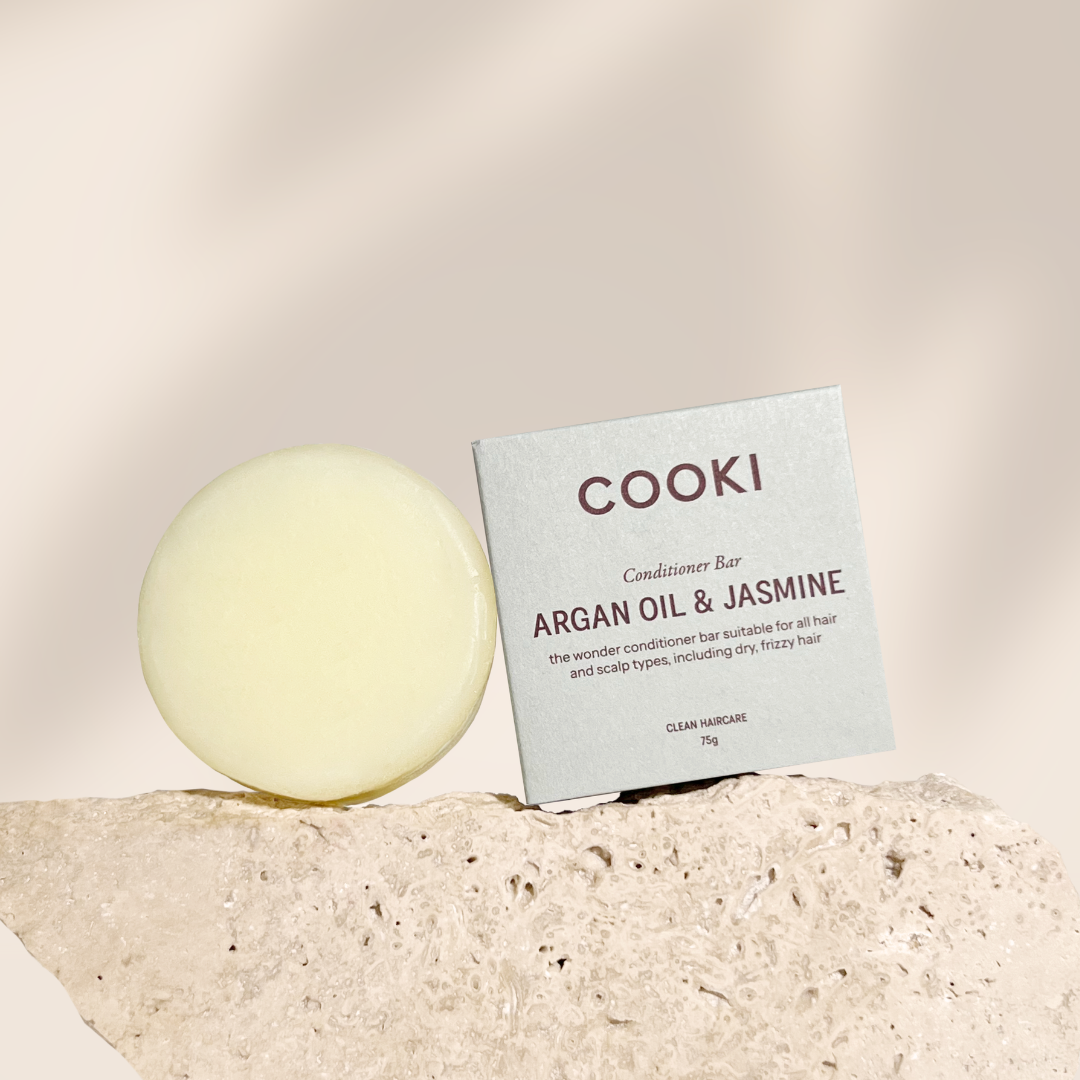 Cooki - Argan Oil & Jasmine Conditioner Bar - For All Hair Types