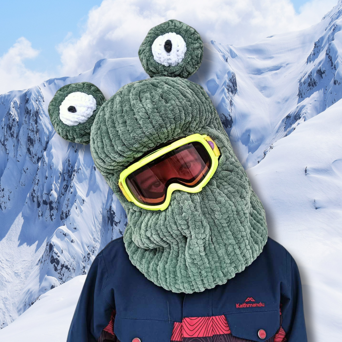 Ski Helmet Cover - Frog