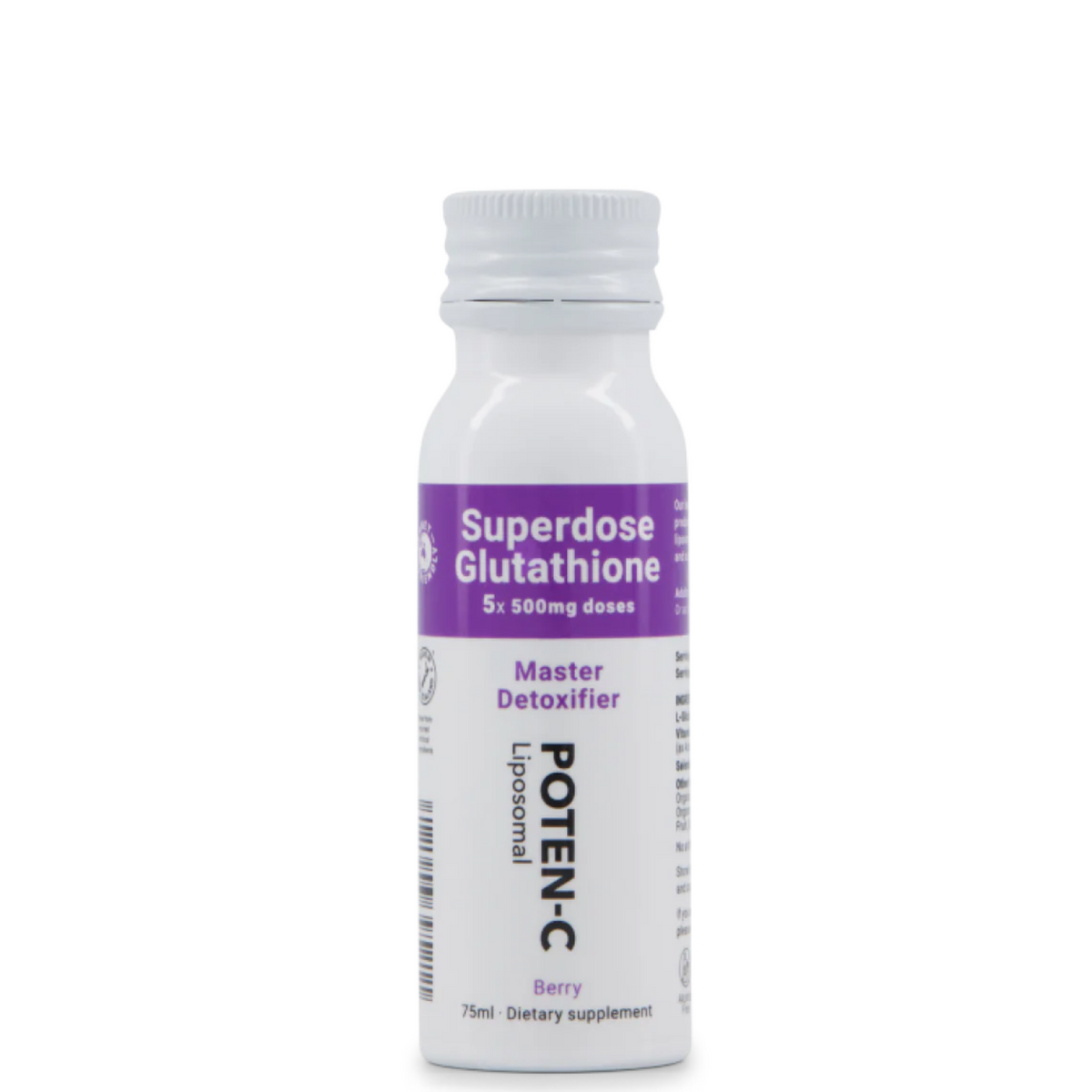 Poten-C Superdose - Liposomal Glutathione - 5x 500mg Doses (Berry)